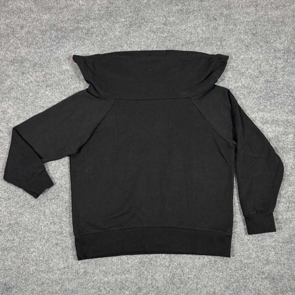 Victoria Sport Cowl Neck Pullover Sweatshirt Womens M Black Cotton Blend EUC